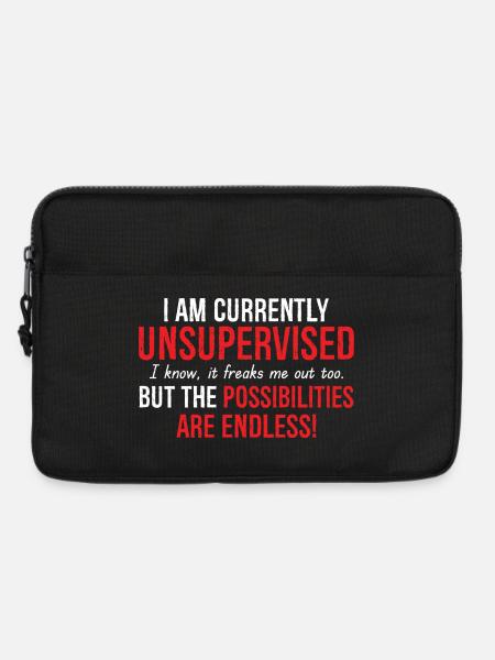 I Am Currently Unsupervised - Laptop bag 13" - black