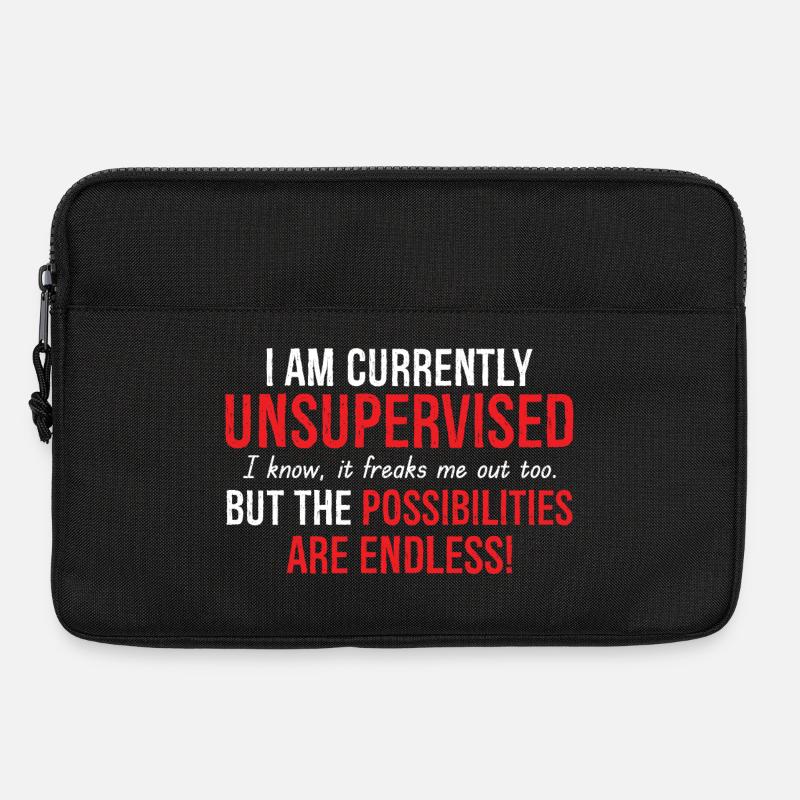 Ich bin derzeit unbeaufsichtigt - Laptoptasche 13" - Schwarz