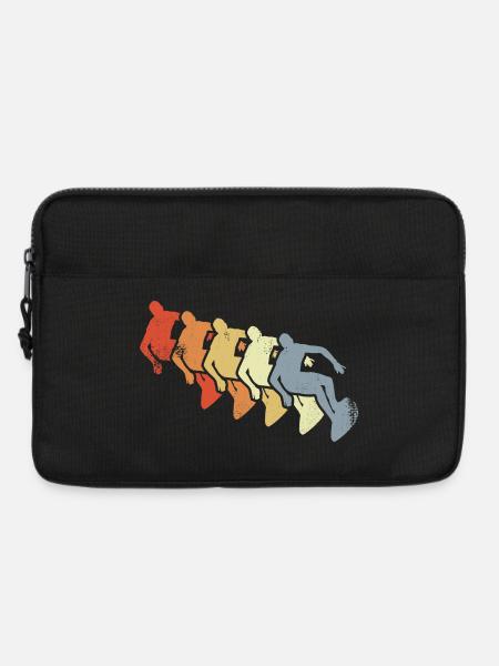 Surfen Retro Look - Laptoptasche 13" - Schwarz