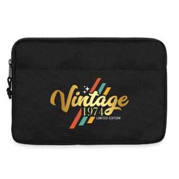 Vintage 1974 Geburtstag Sprüche Retro Stil - Laptoptasche 13" - Schwarz - Vorne