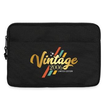 Vintage 2006 Geburtstag Retro Stil - Laptoptasche 13" - Schwarz - Vorne
