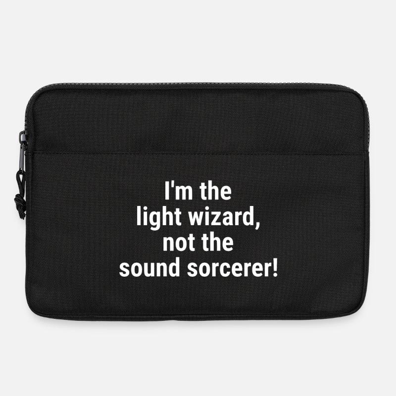 Ich bin der Lichtzauberer, nicht der Klangzauberer! Bisschen - Laptoptasche 13" - Schwarz