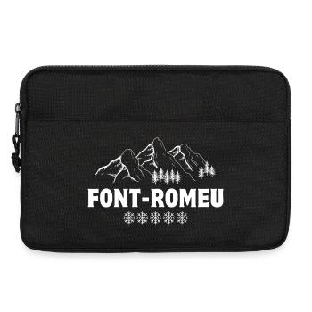 station de ski, domaine skiable, Font-Romeu - Sacoche pour ordinateur portable 13 pouces - noir - Devant
