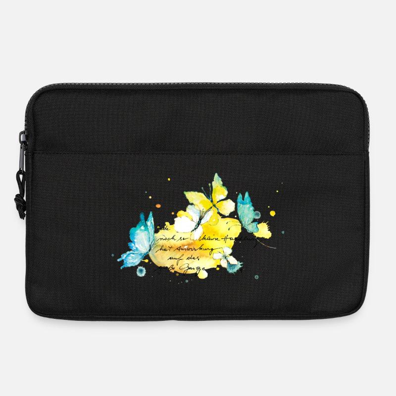 Schmetterlinge.Auswirkungen jeder kleinen Handlung - Laptoptasche 13" - Schwarz