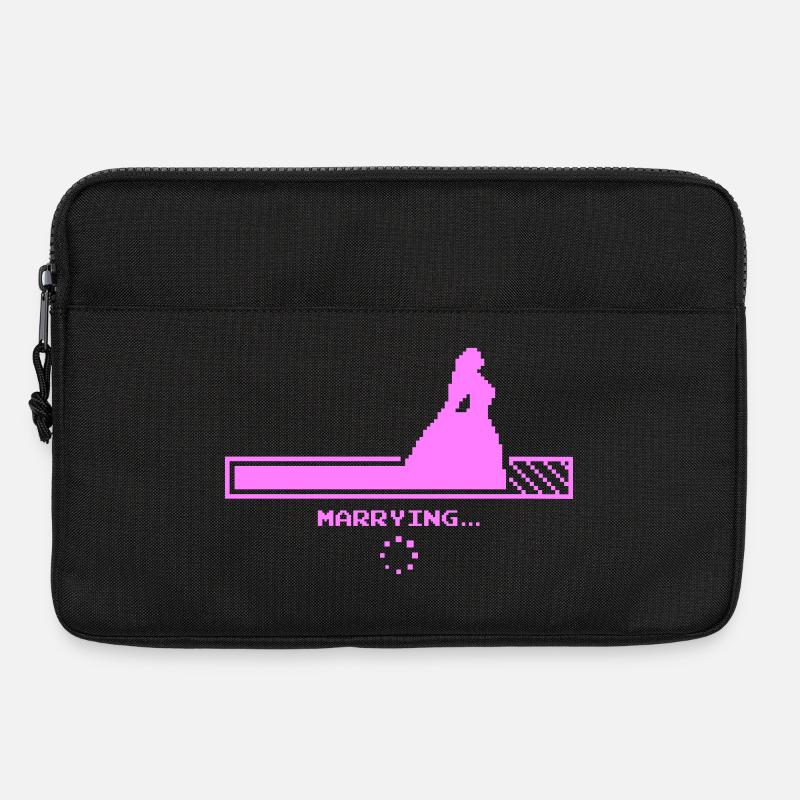 Hochzeits-Countdown-Design - Laptoptasche 13" - Schwarz