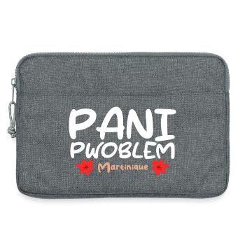 Pani Pwoblem Martinique Antilles Creole Humor - Laptop bag 13" - heather grey - Front