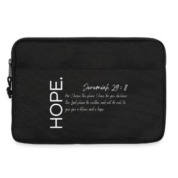 L’espoir - Jérémie 29:11 Conception chrétienne - Sacoche pour ordinateur portable 13 pouces - noir - Devant