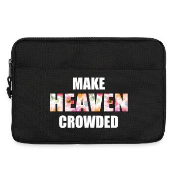 Make Heaven Crowded Faith Design - Sacoche pour ordinateur portable 13 pouces - noir - Devant