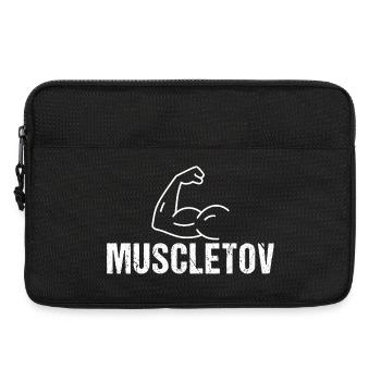 Bodybuilding Fitness Vintage Gym Athleten Workout - Laptoptasche 13" - Schwarz - Vorne