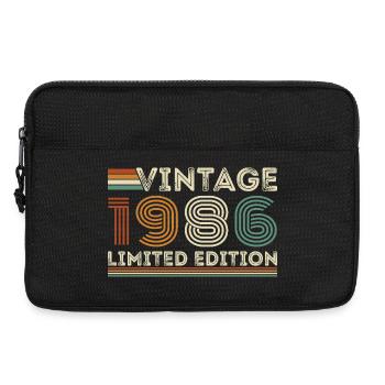 1986 Vintage Retro Geburtstagsgeschenk - Laptoptasche 13" - Schwarz - Vorne