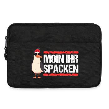 Hamburg Moin Spacken Nordsee Hamburger Möwe Lustig - Laptoptasche 13" - Schwarz - Vorne