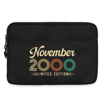 November 2000 Vintage Retro Birthday Gift - Laptop bag 13" - black - Front
