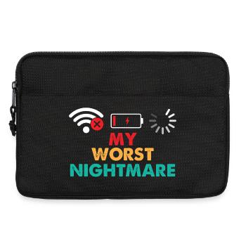 My Worst Nightmare Gaming Lover Gamer Video Games - Laptop bag 13" - black - Front