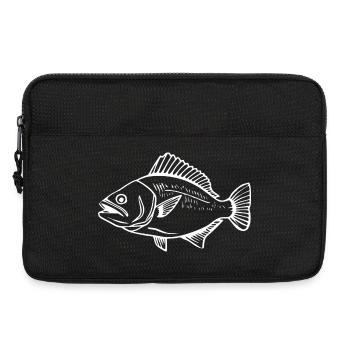 Poisson Carpe Pêcheur T-shirt Cadeau Pêcheur - Sacoche pour ordinateur portable 13 pouces - noir - Devant