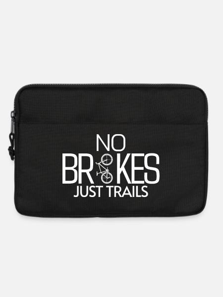 NO BRAKES JUST TRAILS - Laptoptasche 13" - Schwarz
