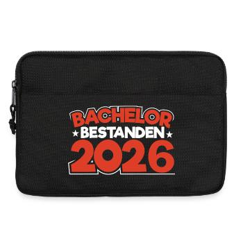 Bachelor 2026 Abschluss Promotion Sponsion - Laptoptasche 13" - Schwarz - Vorne