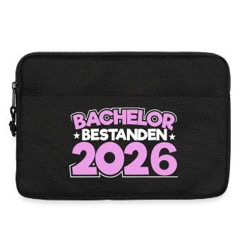 Bachelor 2026 Abschluss Promotion Sponsion - Laptoptasche 13" - Schwarz - Vorne