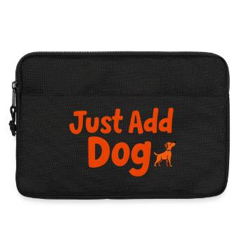 Füge einfach Hundeabdruck hinzu - Laptoptasche 13" - Schwarz - Vorne