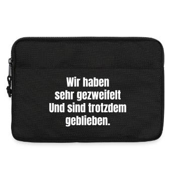 Perseverance Despite Doubt We Stayed Conclusion - Laptop bag 13" - black - Front