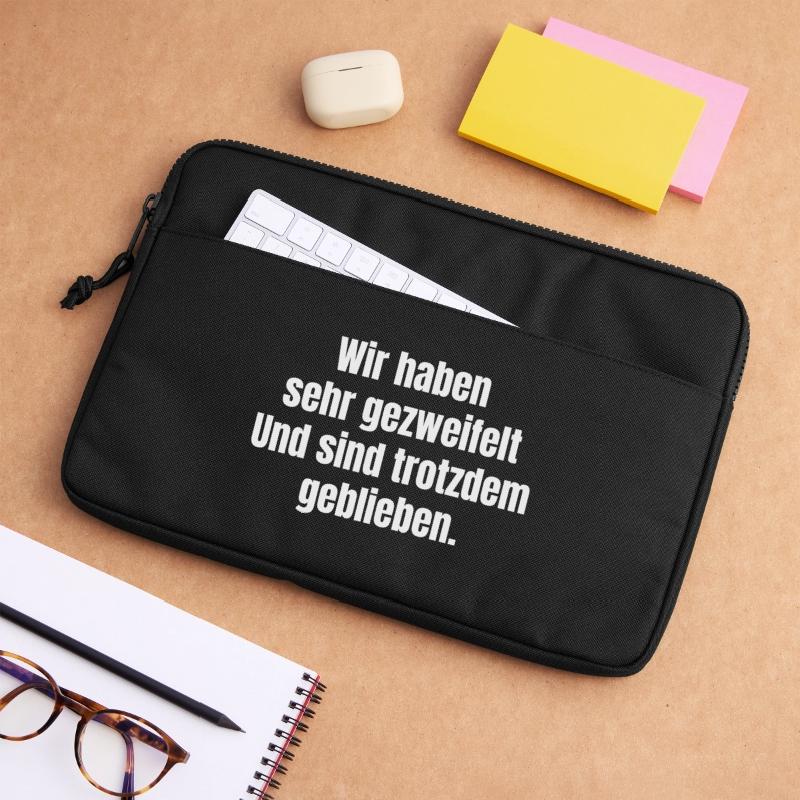 Perseverance Despite Doubt We Stayed Conclusion Laptop bag 13"