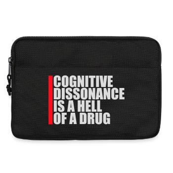 La dissonance cognitive est un sacré dicton. - Sacoche pour ordinateur portable 13 pouces - noir - Devant