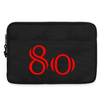 80. 80 YEARS. 80th ANNIVERSARY. 80 YEARS ANNIVERSARY. - Laptop bag 13" - black - Front