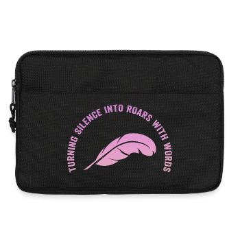 Wortfeder: Silence becomes a way - Laptop bag 13" - black - Front