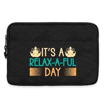 Yoga C’est une journée détente Yoga drôle - Sacoche pour ordinateur portable 13 pouces - noir - Devant