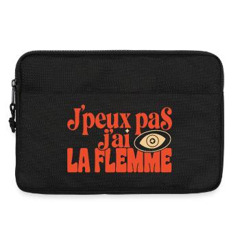 Flemme Pop Œil Retro - Sacoche pour ordinateur portable 13 pouces - noir - Devant