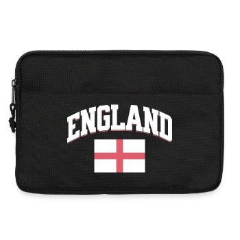 England Football Lover Retro Sports Design - Laptop bag 13" - black - Front