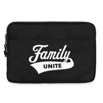 Family Unite (Team / Crew / White) - Laptop bag 13" - black - Front