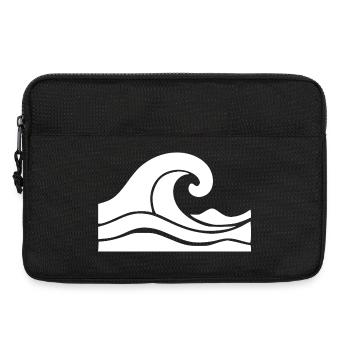 Wave Minimal Sea Beach Holiday Gift - Laptop bag 13" - black - Front