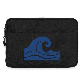 Cadeau de vacances Wave Minimal Sea Beach - Sacoche pour ordinateur portable 13 pouces - noir - Devant