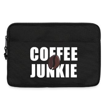 Coffee Junkie: Koffein-Liebe - Laptoptasche 13" - Schwarz - Vorne