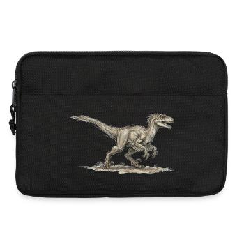 Velociraptor Motiv Dinosaurier Design Dino Urzeit - Laptoptasche 13" - Schwarz - Vorne
