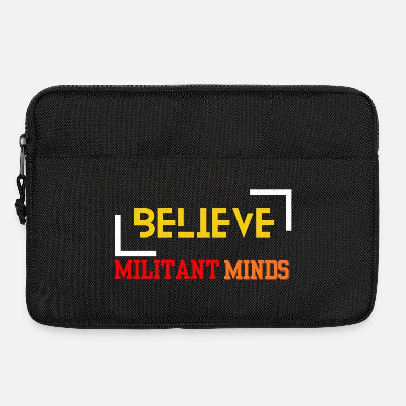 Glauben Sie an militante Geister - Laptoptasche 13" - Schwarz
