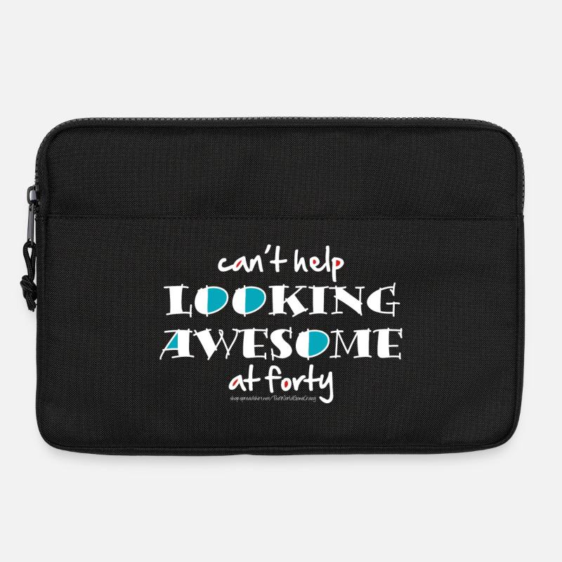 Can't help looking awesome at 40 - Laptop bag 13" - black