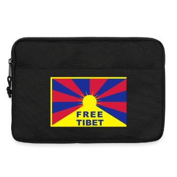 Free Tibet - Laptop bag 13" - black - Front
