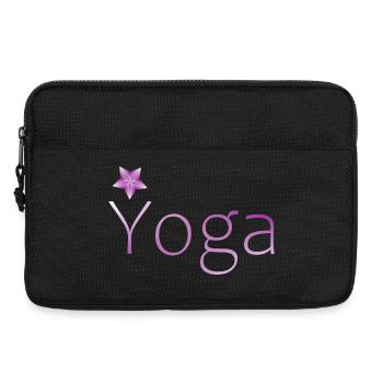 yoga méditation idée cadeau cadeau - Sacoche pour ordinateur portable 13 pouces - noir - Devant