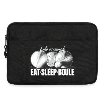 Boules de boules pour joueurs de pétanque - Sacoche pour ordinateur portable 13 pouces - noir - Devant