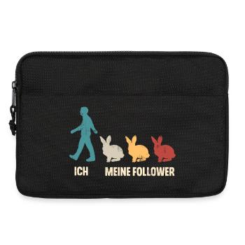 Ich Meine Follower Hase Kaninchen - Laptoptasche 13" - Schwarz - Vorne