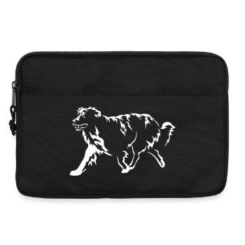Australian Shepherd "Black Edition" - Laptop bag 13" - black - Front