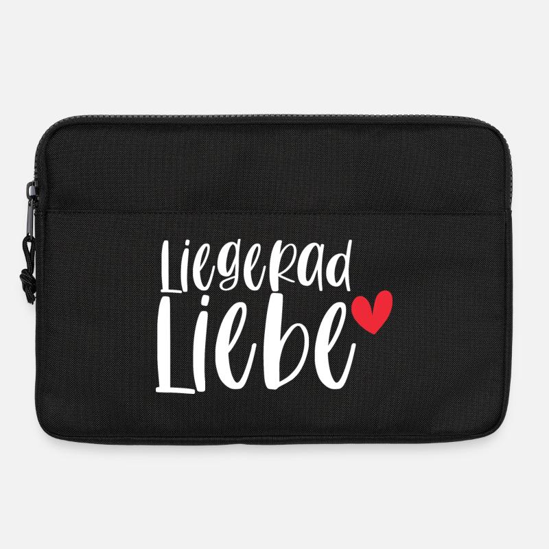 Fahrrad Liegerad Liebe Radsport Sport Geschenk - Laptoptasche 13" - Schwarz