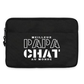 Meilleur Papa Chat Au Monde - Sacoche pour ordinateur portable 13 pouces - noir - Devant