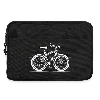 Illustration de bicyclette - Sacoche pour ordinateur portable 13 pouces - noir - Devant