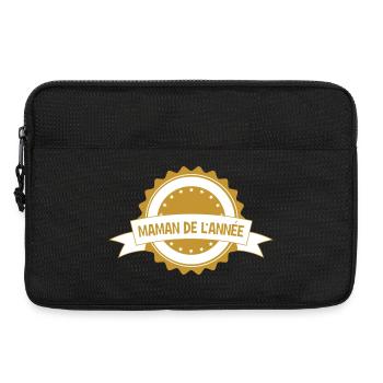 Maman de l'année - Fête des Mères - Sacoche pour ordinateur portable 13 pouces - noir - Devant