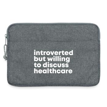 Santé - Sacoche pour ordinateur portable 13 pouces - gris chiné - Devant