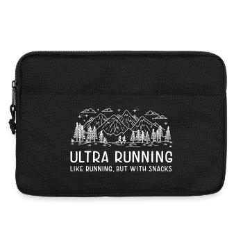 Ultra Running - Comme la course à pied, mais avec des collations - Sacoche pour ordinateur portable 13 pouces - noir - Devant