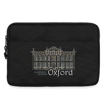 Oxford, Handzeichnung Clarendon-Gebäude, England - Laptoptasche 13" - Schwarz - Vorne