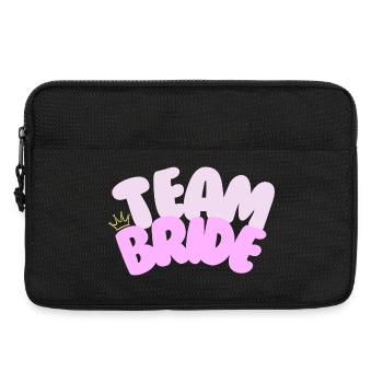 Team Bride Shirt | Bachelor Party Crown Pink Bridesmaids - Laptop bag 13" - black - Front